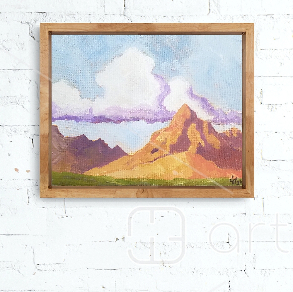 🎨Original Landscape Framed Painting🎨